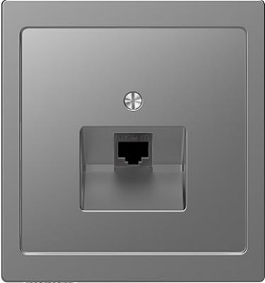 Merten D-Life telephone socket (stainless steel)